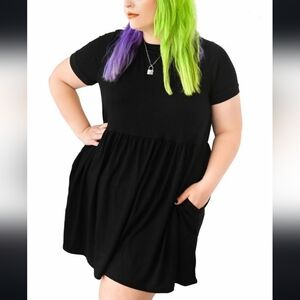 Foxblood Parker Babydoll Dress-  Size 4X